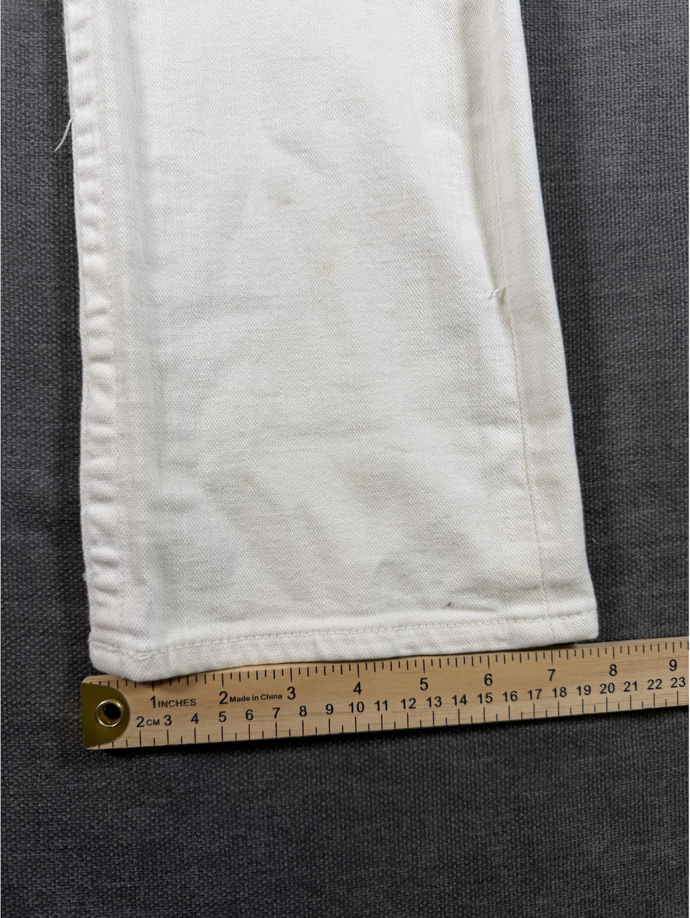 True Religion White Denim Jenas Embroidered Cross Wing, Size 29 - Picture 3 of 16